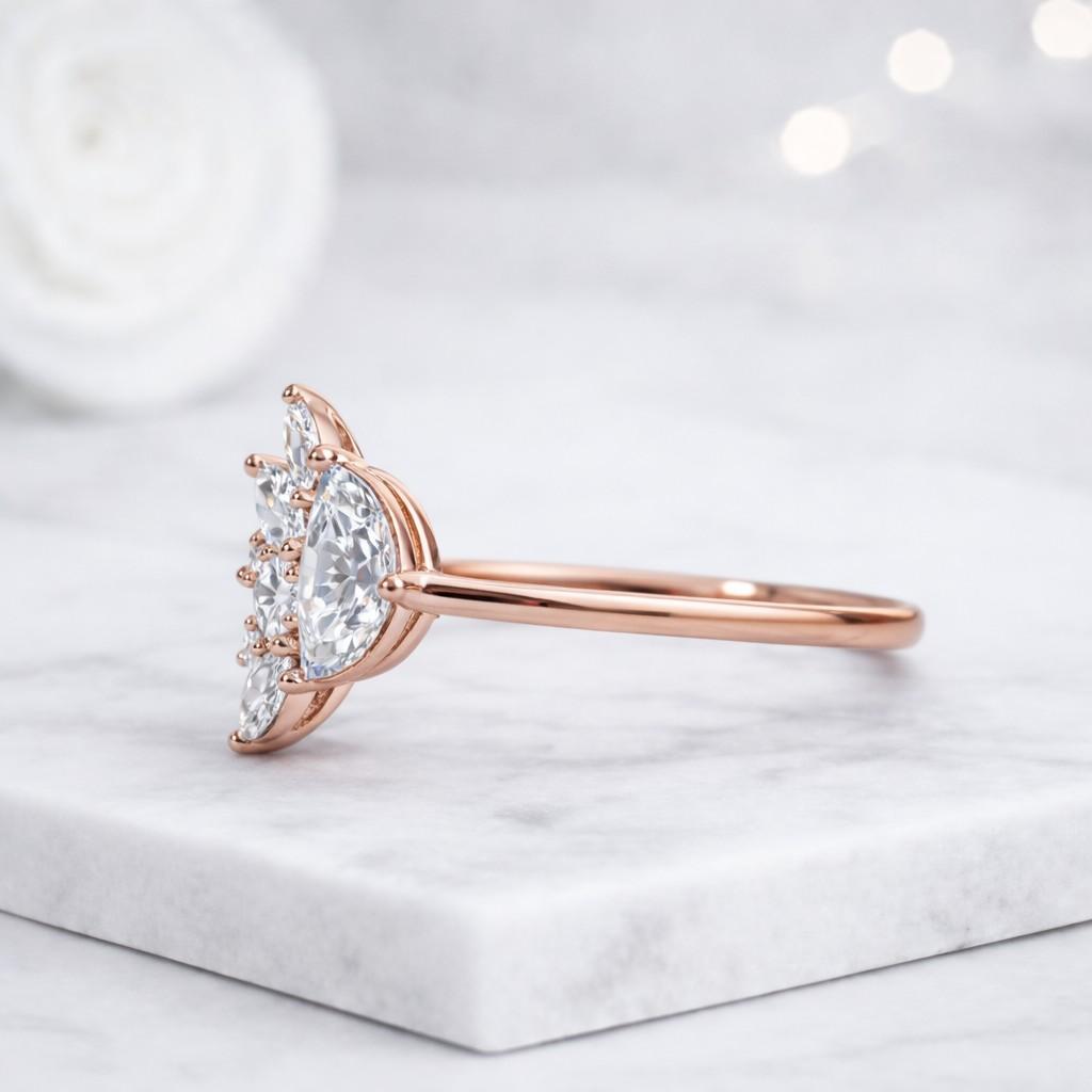 diamond butterfly ring moissanite butterfly ring lab diamond ring cubic zirconia ring diamond cluster ring