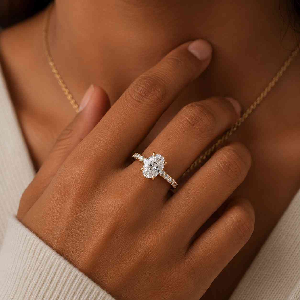 elegant ring oval solitaire thin band sparkling ring women jewelry premium ring classic ring modern ring four prong comfort fit brilliant stone artisan jewelry heirloom ring gift her bridal jewelry fashion ring