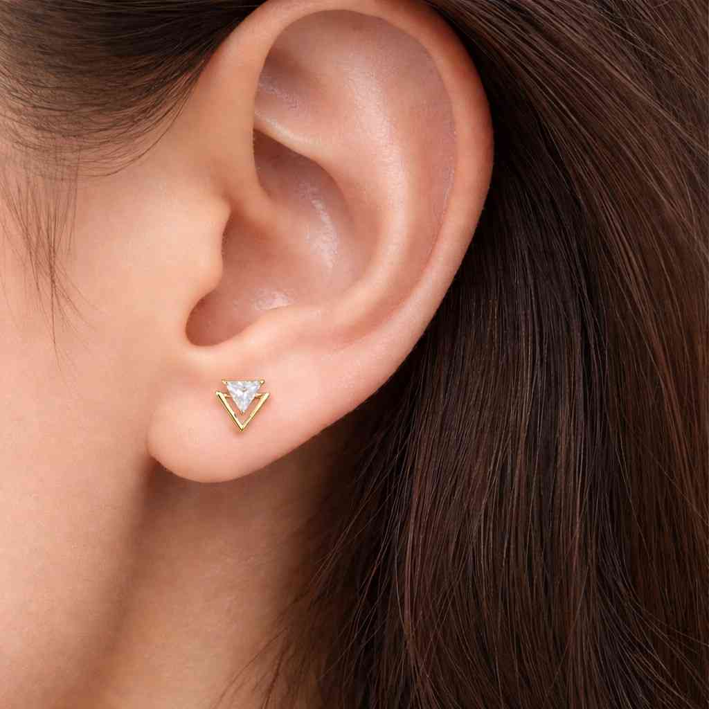 gemstone stud earrings clear gemstone earrings sparkling stone earrings brilliant cut earrings luxury stone earrings