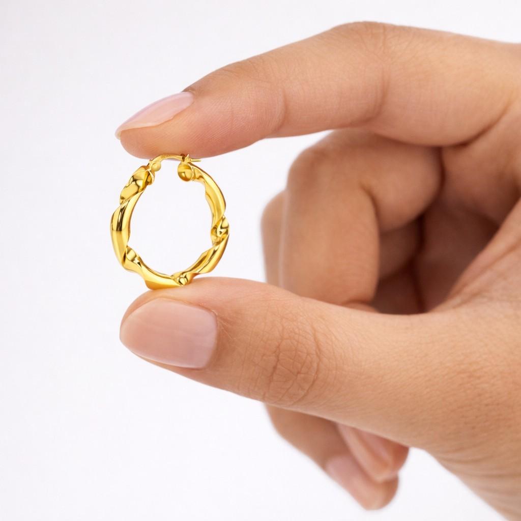 gold hoop earrings chunky gold hoops twisted hoop earrings statement earrings modern gold hoops minimal hoop earrings