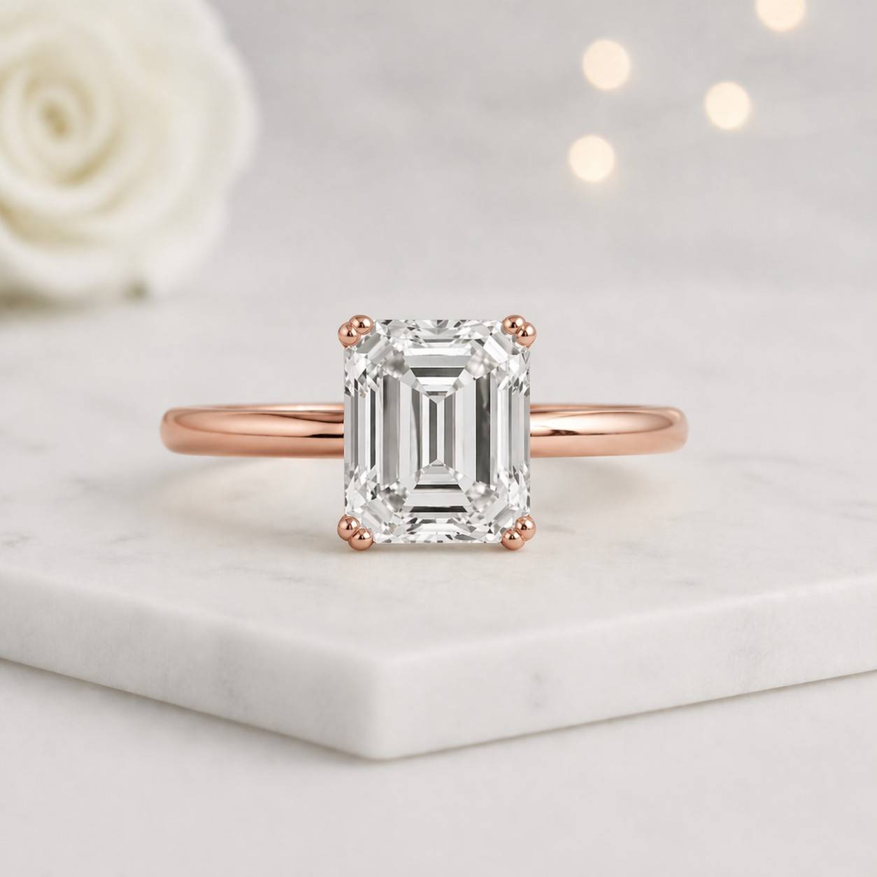 natural diamond ring forever ring moissanite solitaire lab grown ring cz ring white stone ring radiant sparkle ring clear crystal ring icy ring brilliant stone ring gemstone fashion ring