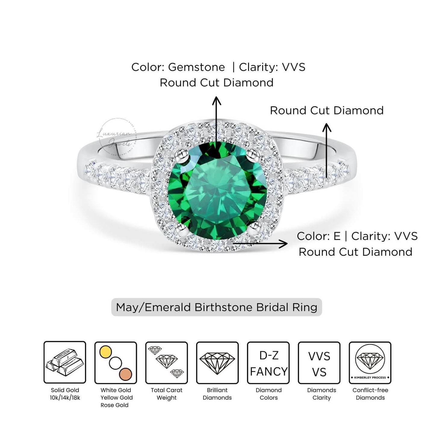 princess cut November birthstone