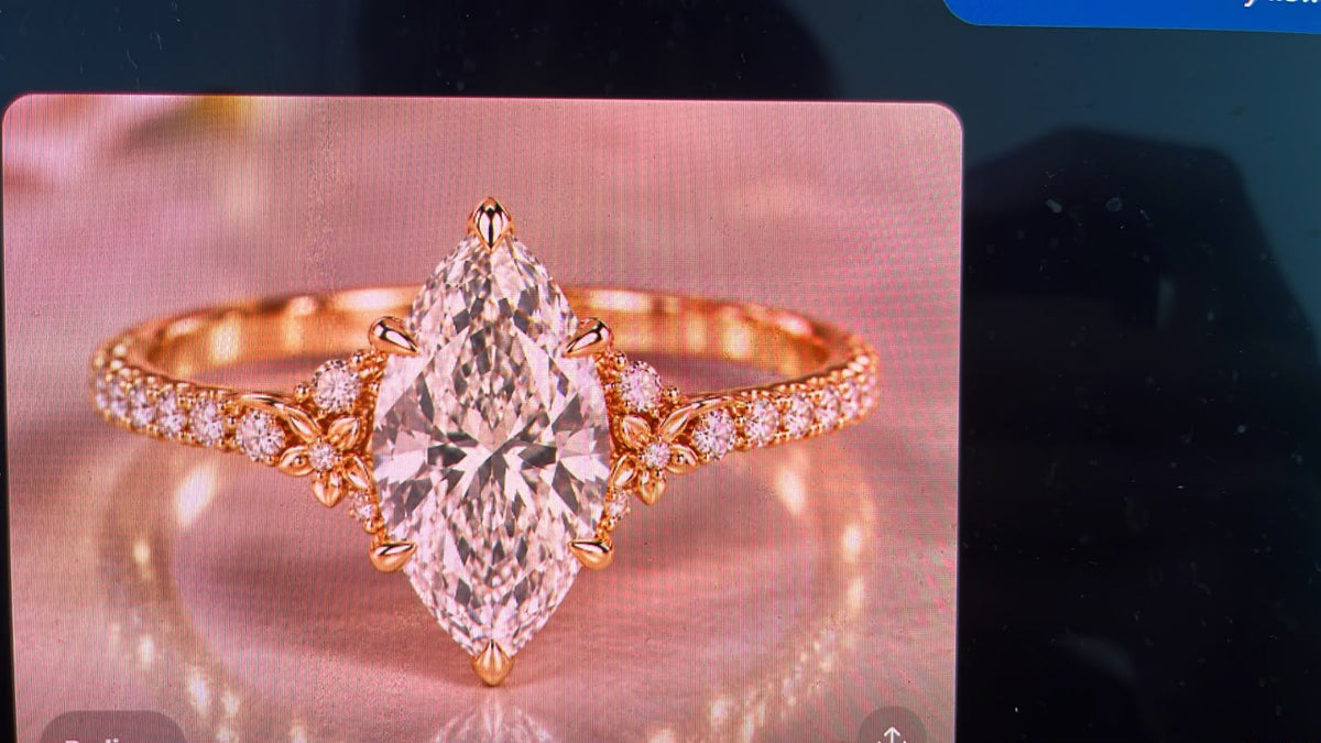 custom dutch marquise lab-grown diamond engagement ring for atle