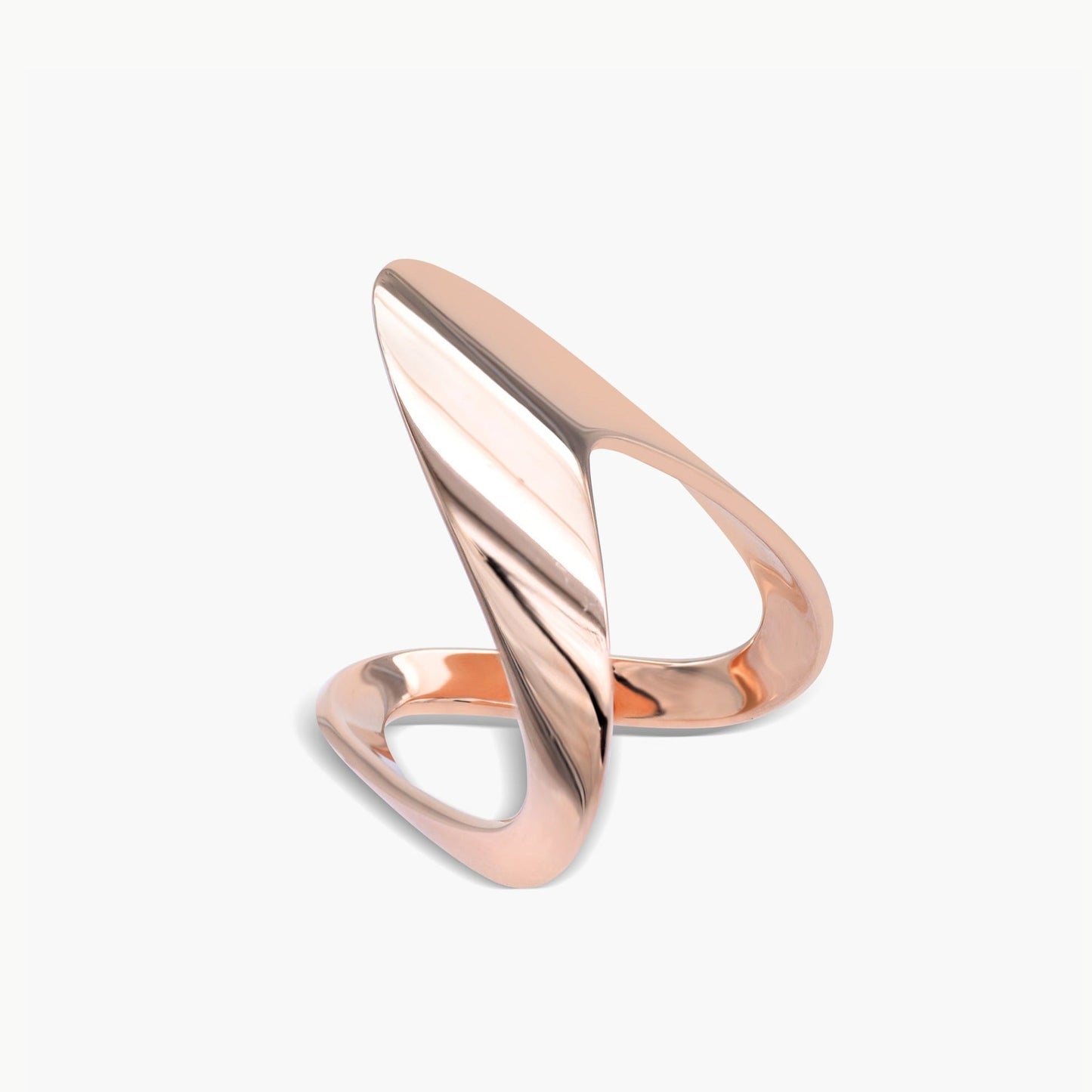 stacking delicate minimalist flowing design ring
