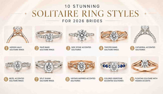 10 Stunning Accented Solitaire Ring Styles For Bride