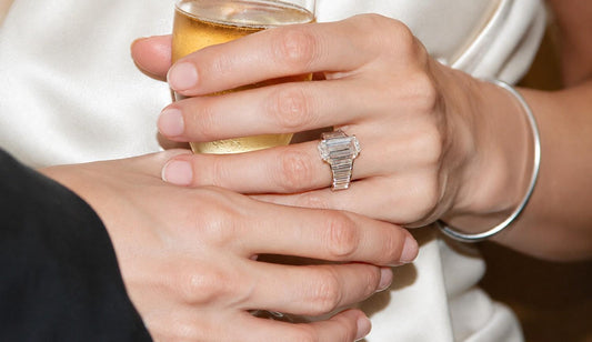  Celebrity Emerald Cut Rings