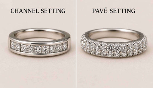 CHANNEL VS PAVE RING 