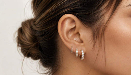  Diamond Hoop Earrings