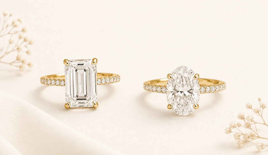 Emerald Cut vs Oval Engagement Rings
