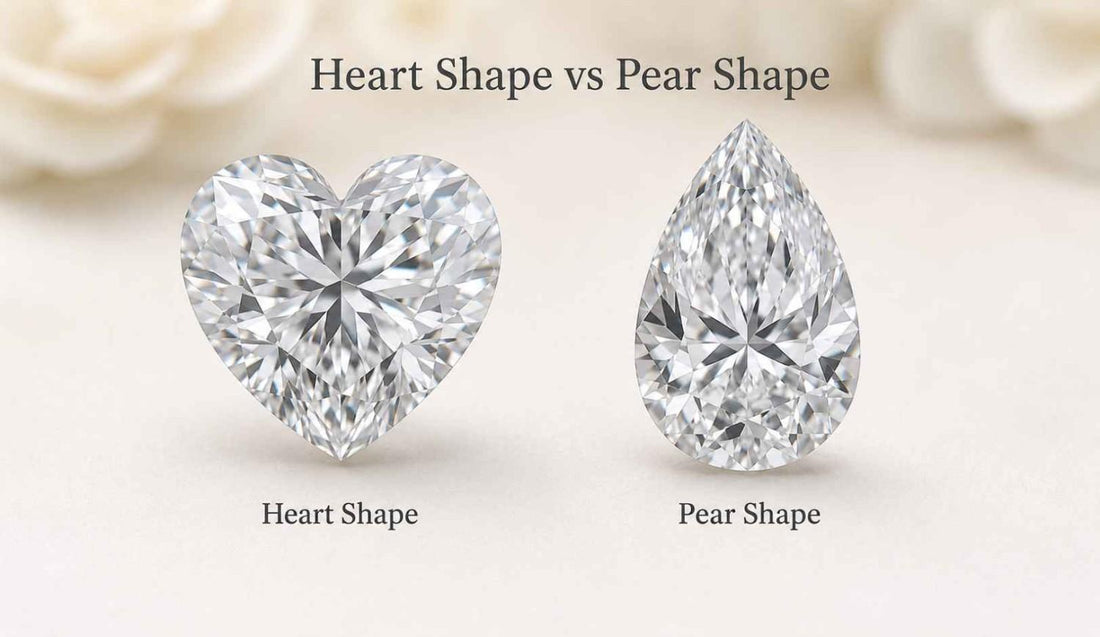 Heart Shape vs Pear Shape Diamond