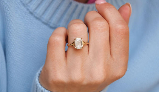 Modern Emerald Cut Rings