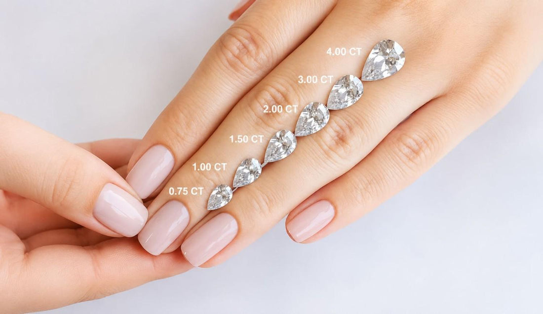 Pear Diamond Size Guide