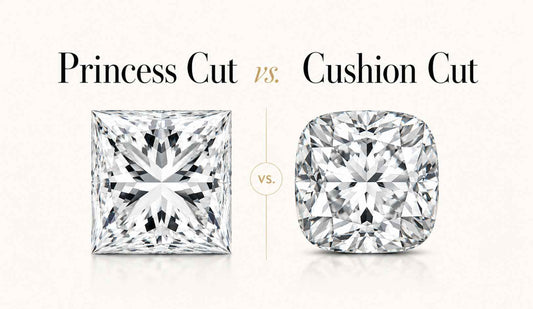 PRINCESS VS CUSHION DIAMOND RING 
