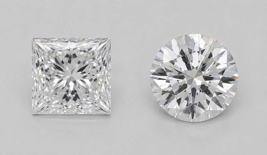 Round Diamond vs Princess Cut