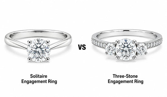 Solitaire Engagement Ring vs Three-Stone Engagement Ring 