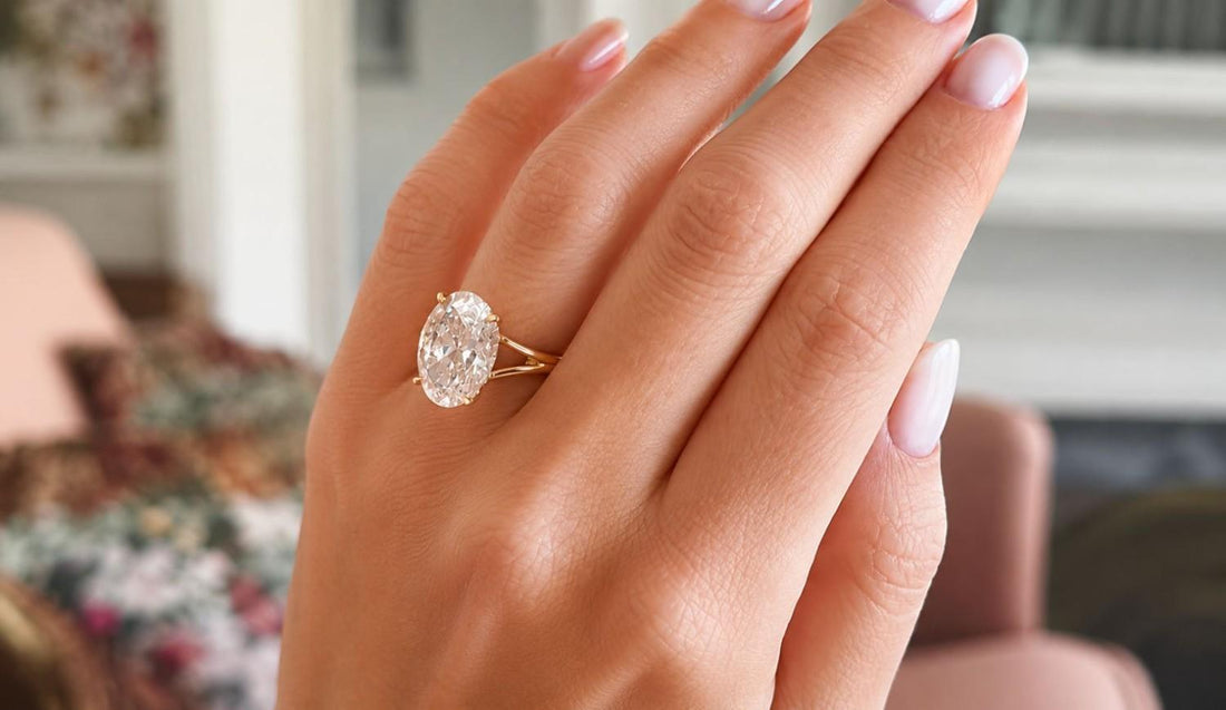 Split Shank Moissanite Rings