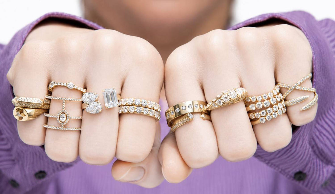 Stackable Diamond Rings