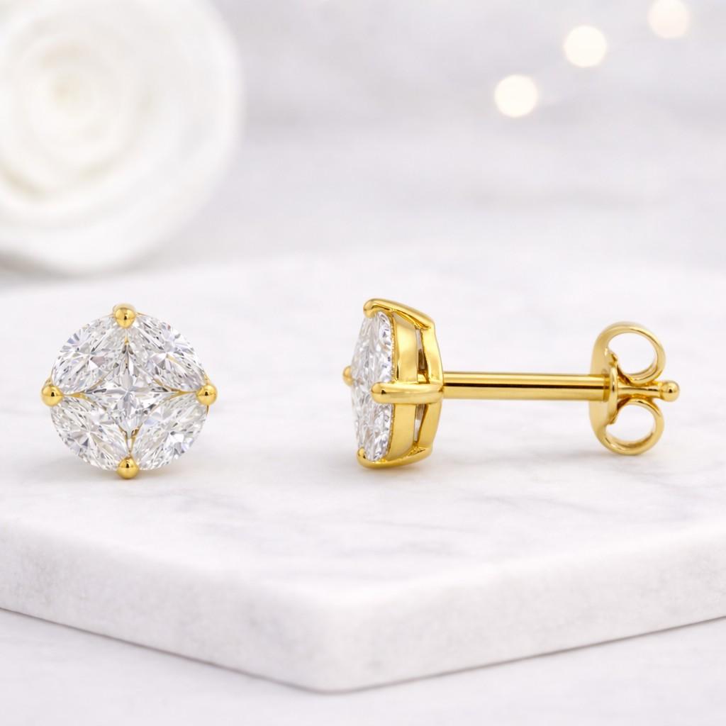 0.5 ct earrings half carat earrings 0.75 ct earrings 1 ct earrings one carat earrings petite carat earrings