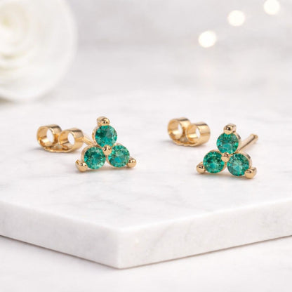 0.5 ct earrings half carat earrings small carat earrings petite stone earrings tiny gemstone earrings