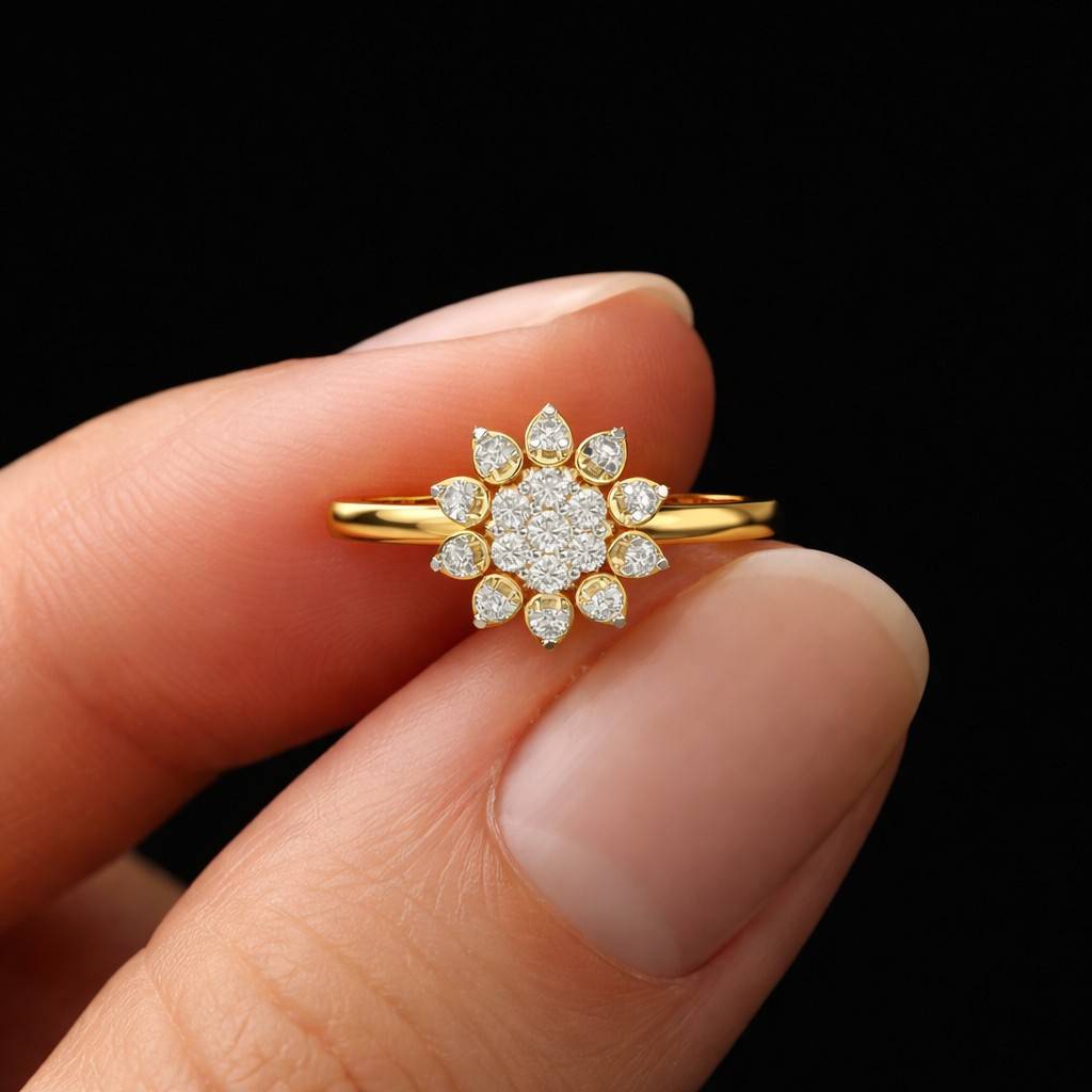 0.5 ct ring half carat ring petite diamond ring small diamond ring delicate diamond ring dainty diamond ring