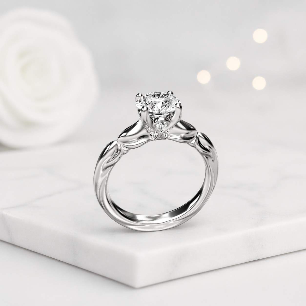 0.5 ct ring half carat ring petite stone ring small diamond ring delicate stone ring subtle sparkle ring dainty center stone compact ring elegant small ring minimalist stone ring fine stone ring