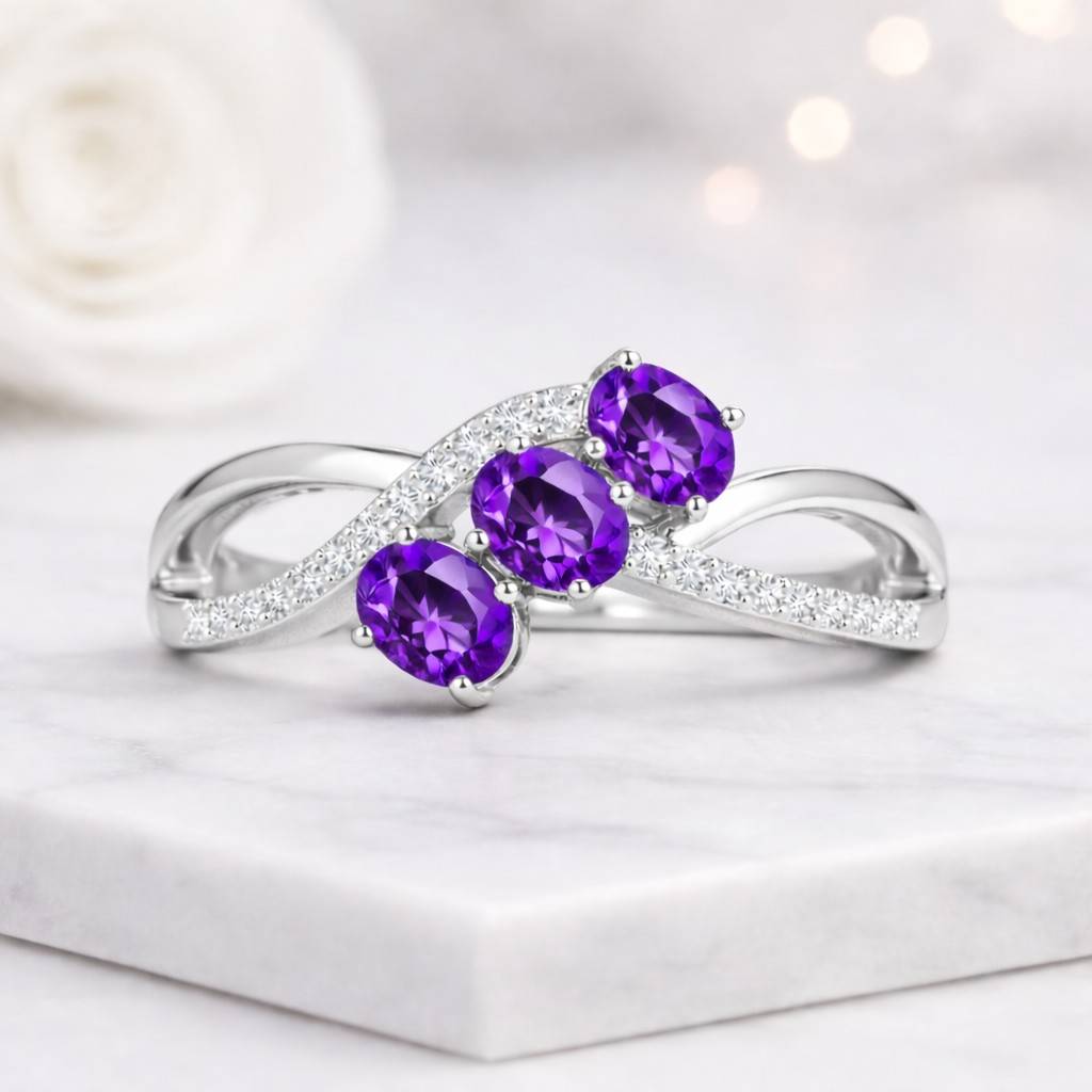0.5 ct ring half carat ring petite stone ring small gemstone ring delicate gemstone ring dainty stone ring subtle sparkle ring minimal stone ring lightweight ring everyday gemstone ring tiny oval ring petite amethyst ring small amethyst ring modest gemstone ring