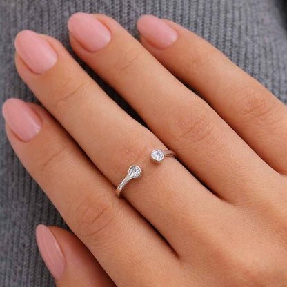 0.5 ct ring half carat ring small carat ring petite stone ring tiny stone ring delicate stone ring subtle sparkle ring
