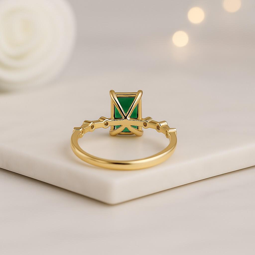 0.80 CT Marquise Cut Lab Grown Diamond Ring  Semi Bezel Setting on Sweeping 18K White Gold Wave Soft Curved Band Bridal Ring  Floating Ring
