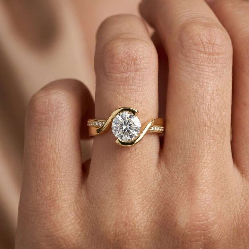 10k gold ring 14k gold ring 18k gold ring rose gold ring white gold ring yellow gold ring solid gold ring real gold ring gold engagement ring gold solitaire ring gold bypass ring gold wave ring gold bridal ring