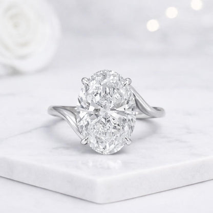 13 CT Lab Grown Diamond Ring Solid Yellow Gold Engagement Ring 