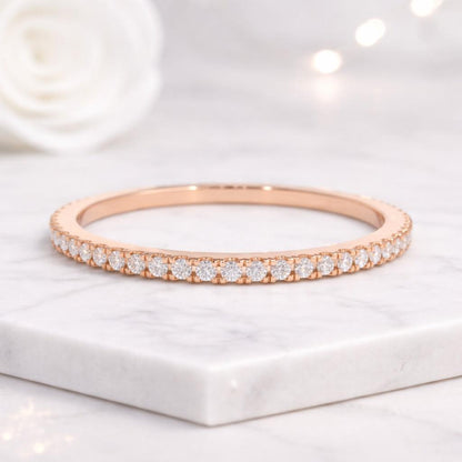 14K Gold Diamond X Ring, Pavé Criss Cross Band
