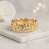 Distance Diamond Floral Ring in 14K Gold