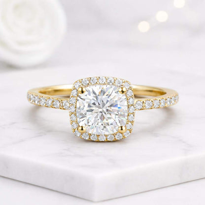 14K Gold Lab Grown Diamond Wedding Band 
