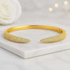 1.60 CT Open Cuff Round Lab Grown Diamond Bracelet For Her