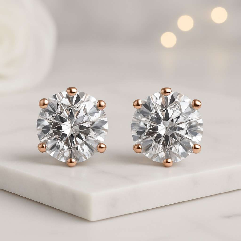 14k gold oval cz stud earrings  solitaire screwback oval cut natural diamond stud earrings 14k white gold minimalist earrings