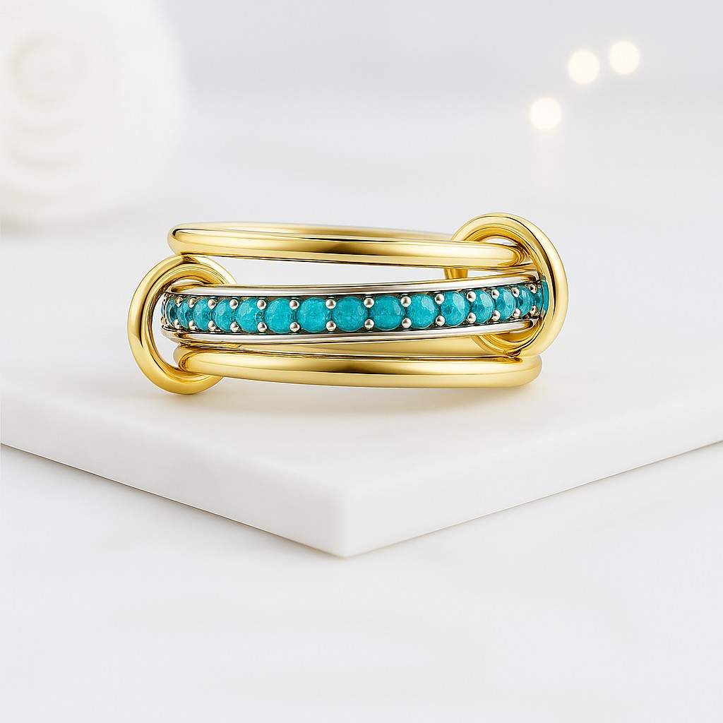 14k gold stackable band