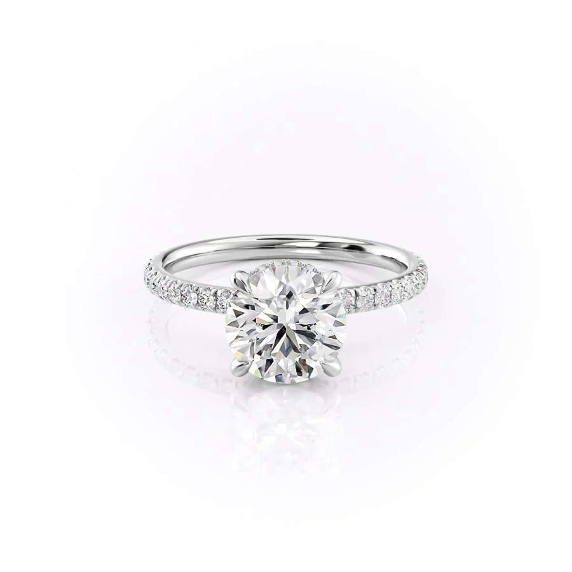 14K Round Cut Lab Grown Diamond Ring