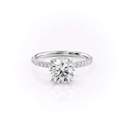 14K Round Cut Lab Grown Diamond Ring