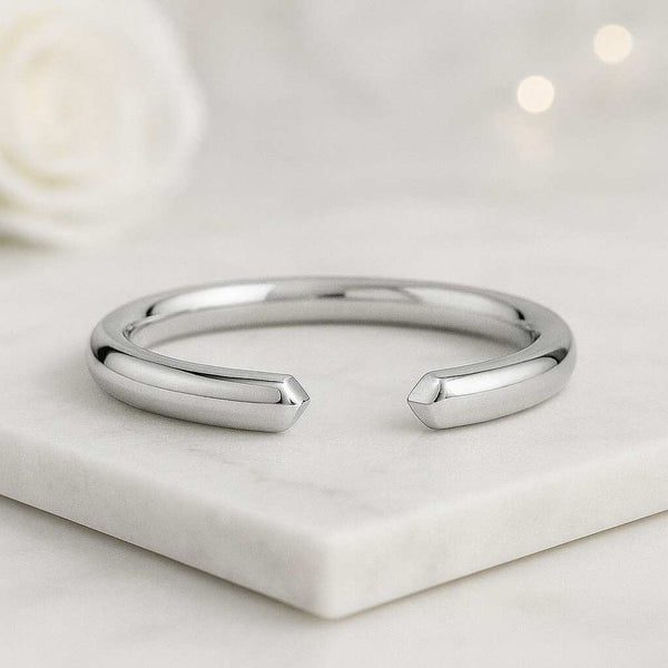 14K Solid Gold Cuff Wedding Ring
