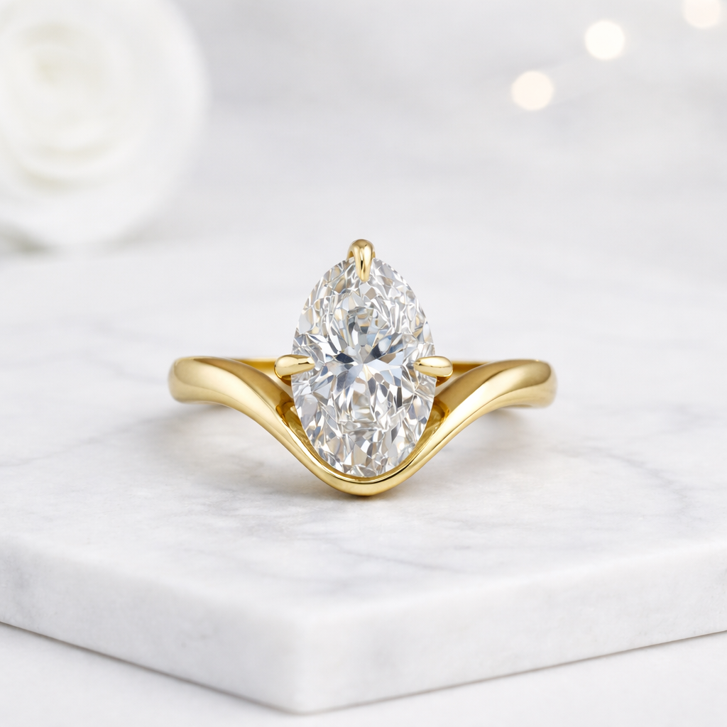14k solid gold friendship stacker ring