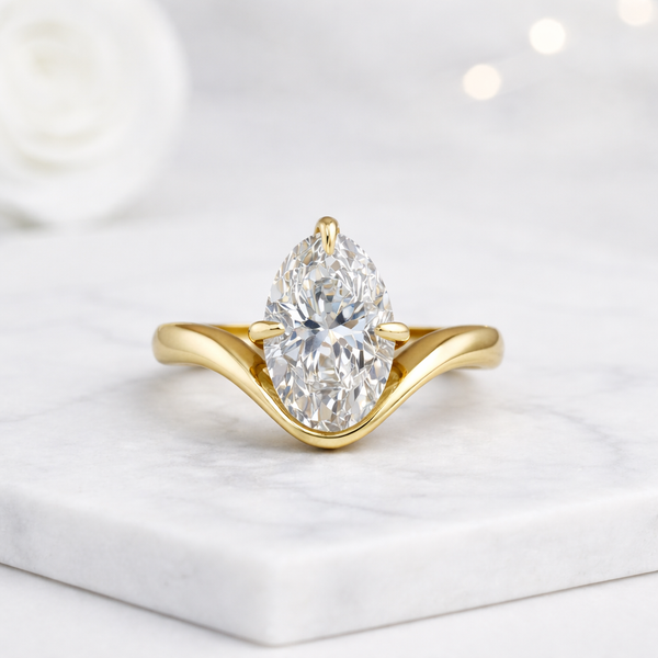 14K Solid Gold Friendship Stacker Ring