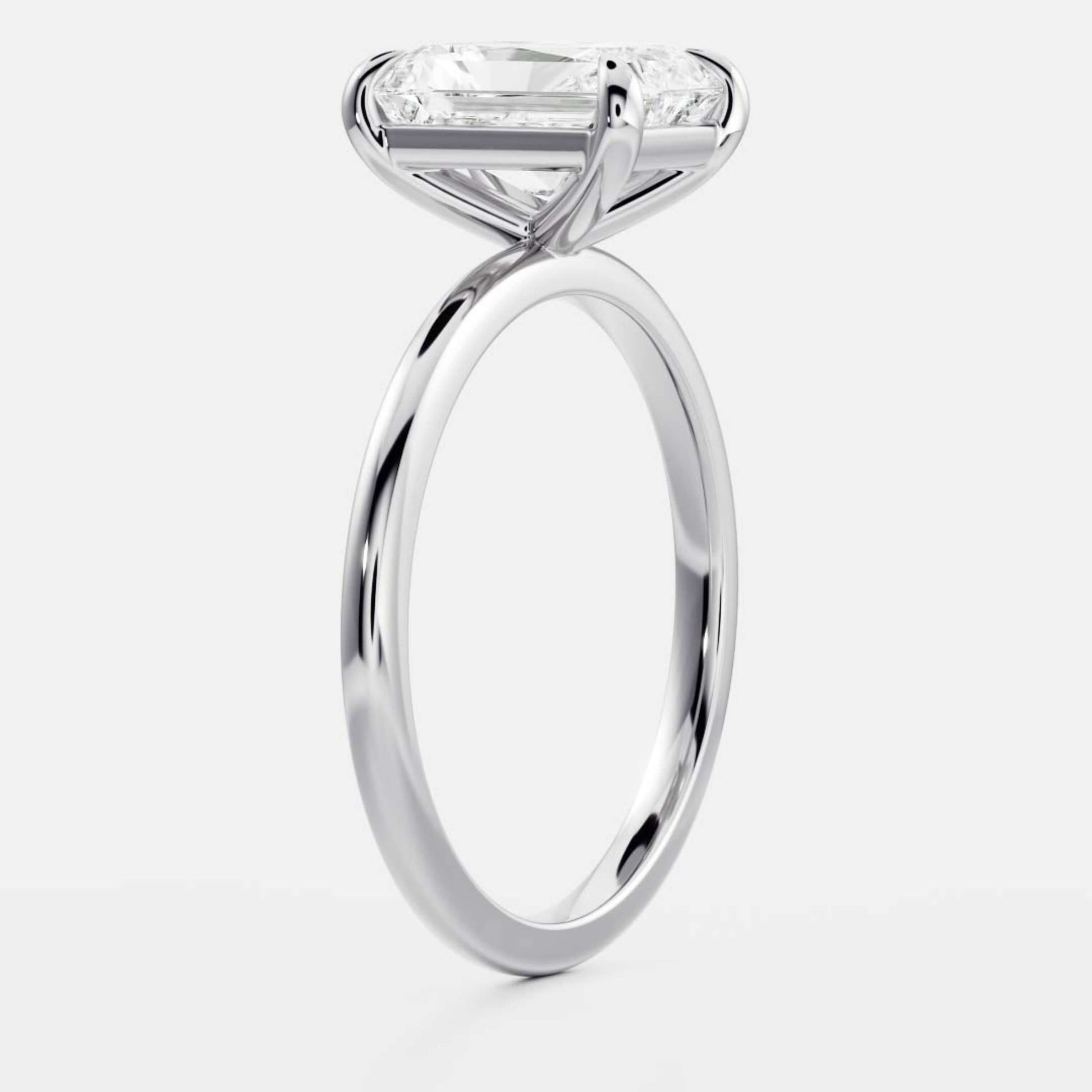 14K Solid Gold IGI Certified Radiant Diamond Ring, Anniversary Ring
