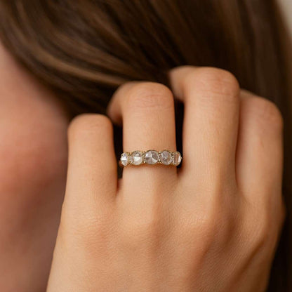 14K Solid Gold Wedding Band Minimalist Stacking Ring