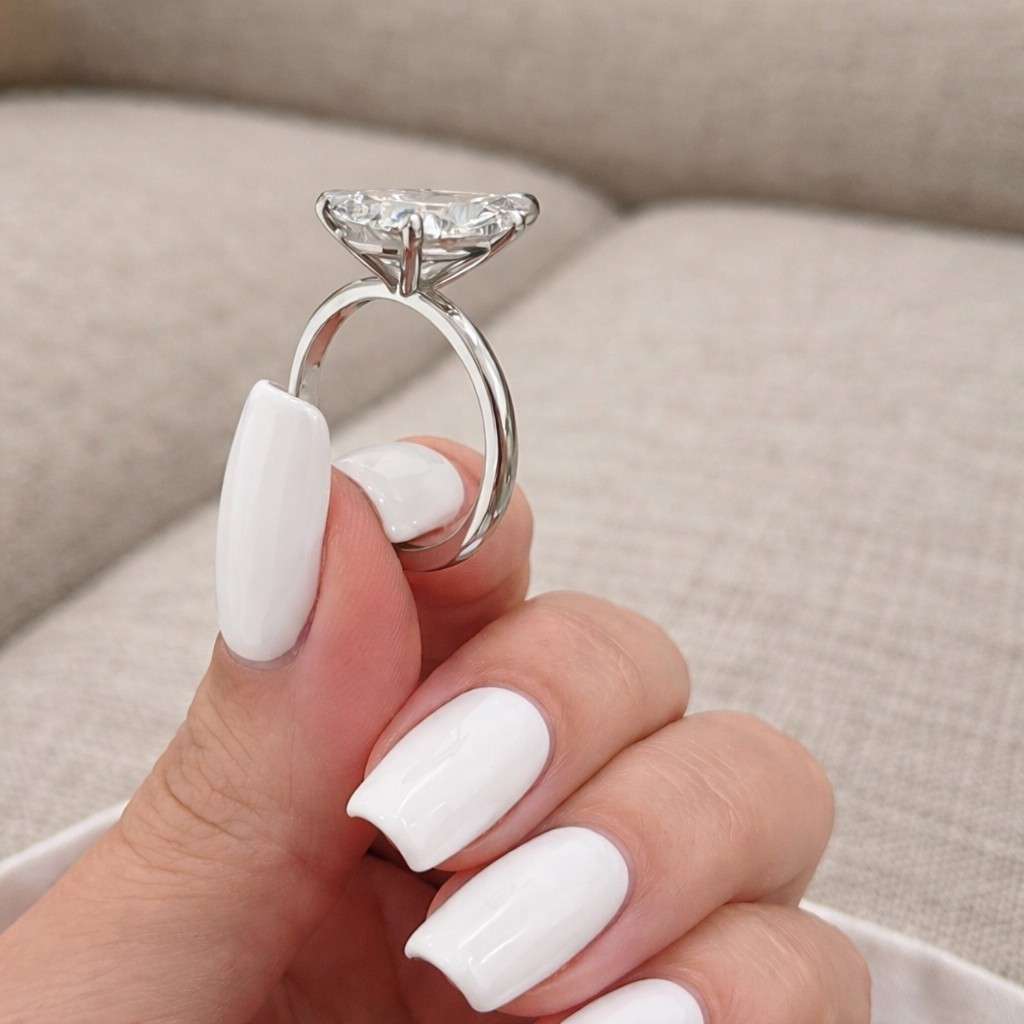  14K Solid White Gold