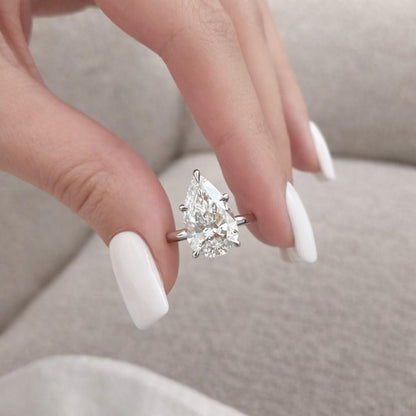 14K Solid White Gold