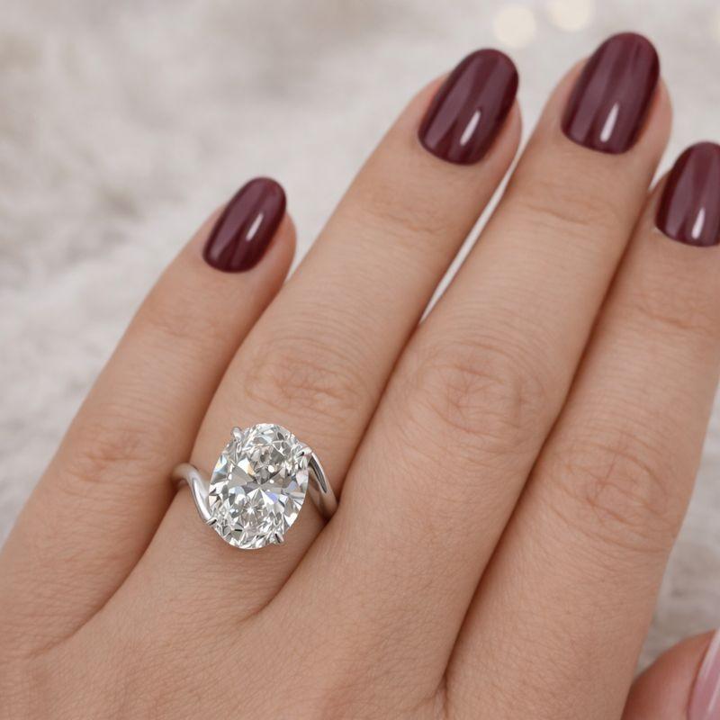 14K Solid Yellow Gold Engagement Ring