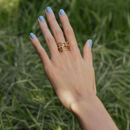 14K White Gold Ring, Engagement Ring For Her