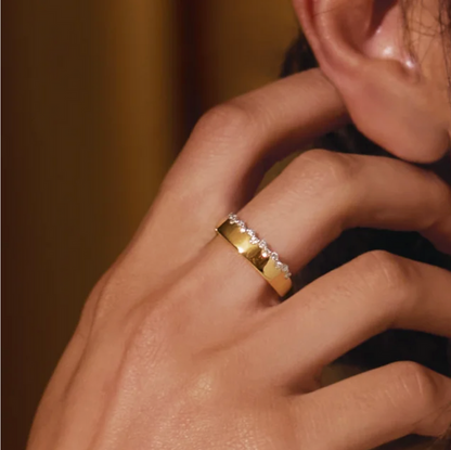 10k Gold Round Diamond Ring For NiaAlena Randolph