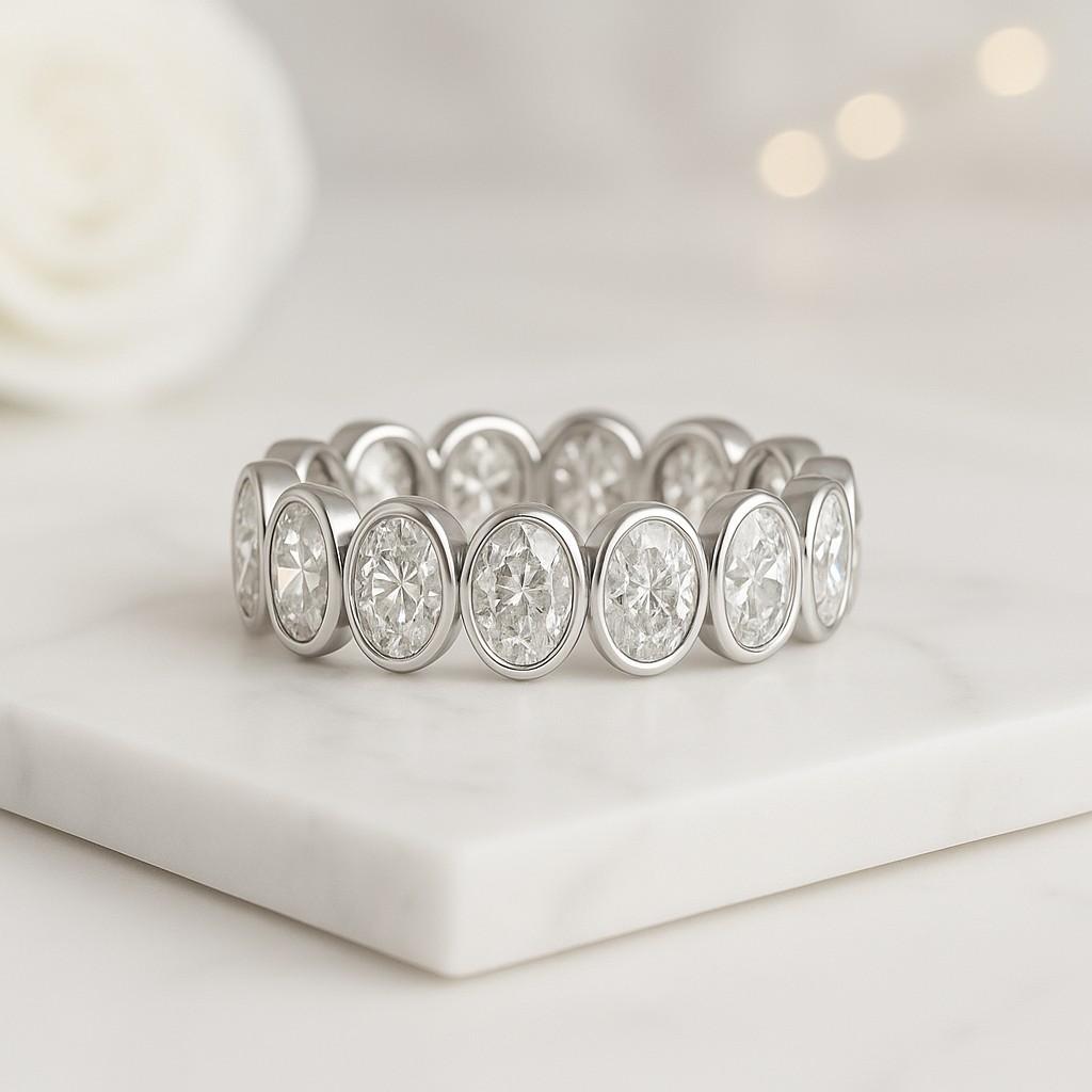 14k Diamond Eternity Band