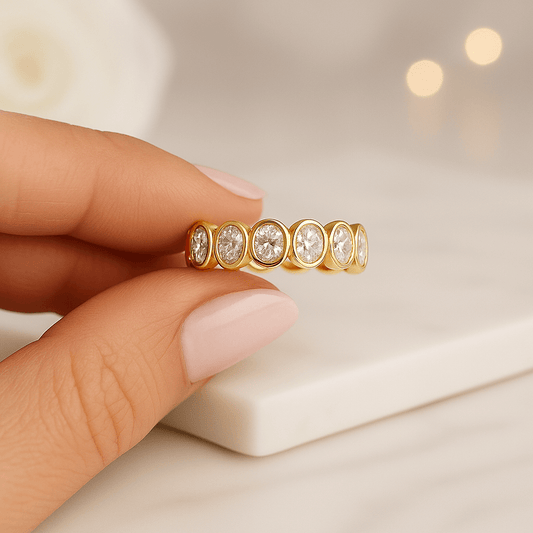 14k Diamond Eternity Band
